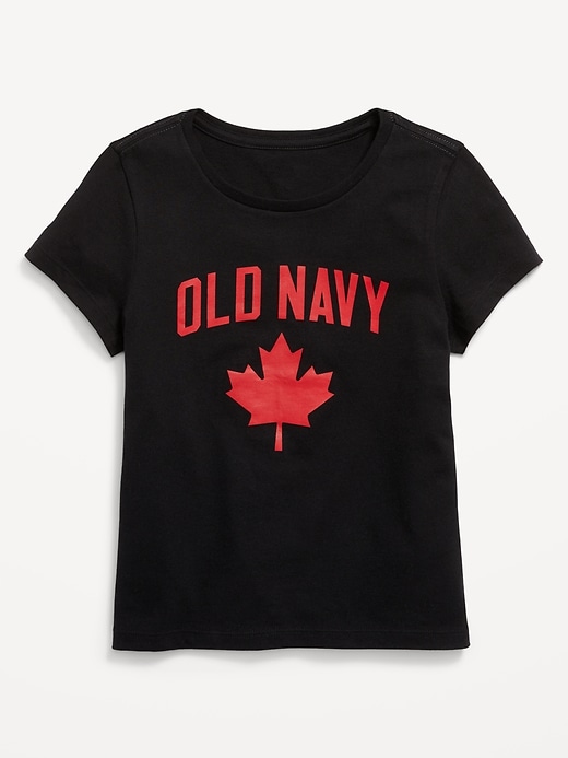 View large product image 1 of 2. Short-Sleeve Canada Logo-Graphic T-Shirt for Girls