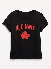 Image number 1 showing, Short-Sleeve Canada Logo-Graphic T-Shirt for Girls