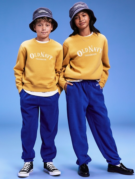 Image number 1 showing, '94 Gender-Neutral Logo-Graphic Sweatshirt for Kids