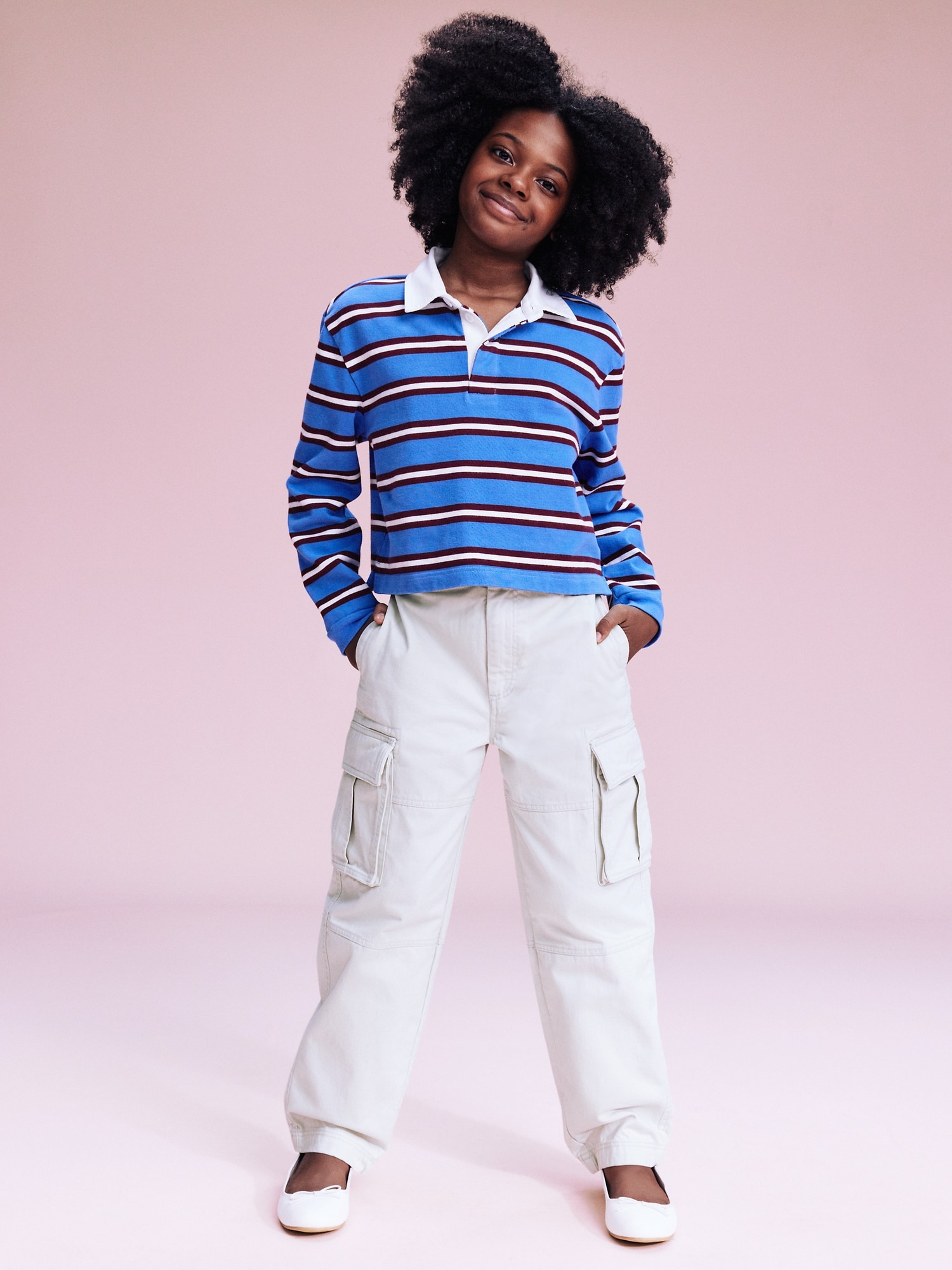 '94 Baggy High-Waisted Cargo Pants for Girls