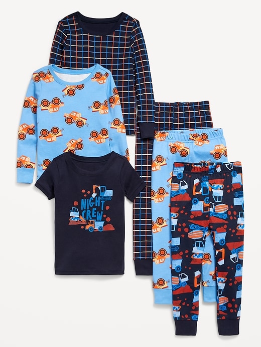 View large product image 1 of 3. Snug-Fit Pajama 6-Piece Set for Toddler &amp; Baby