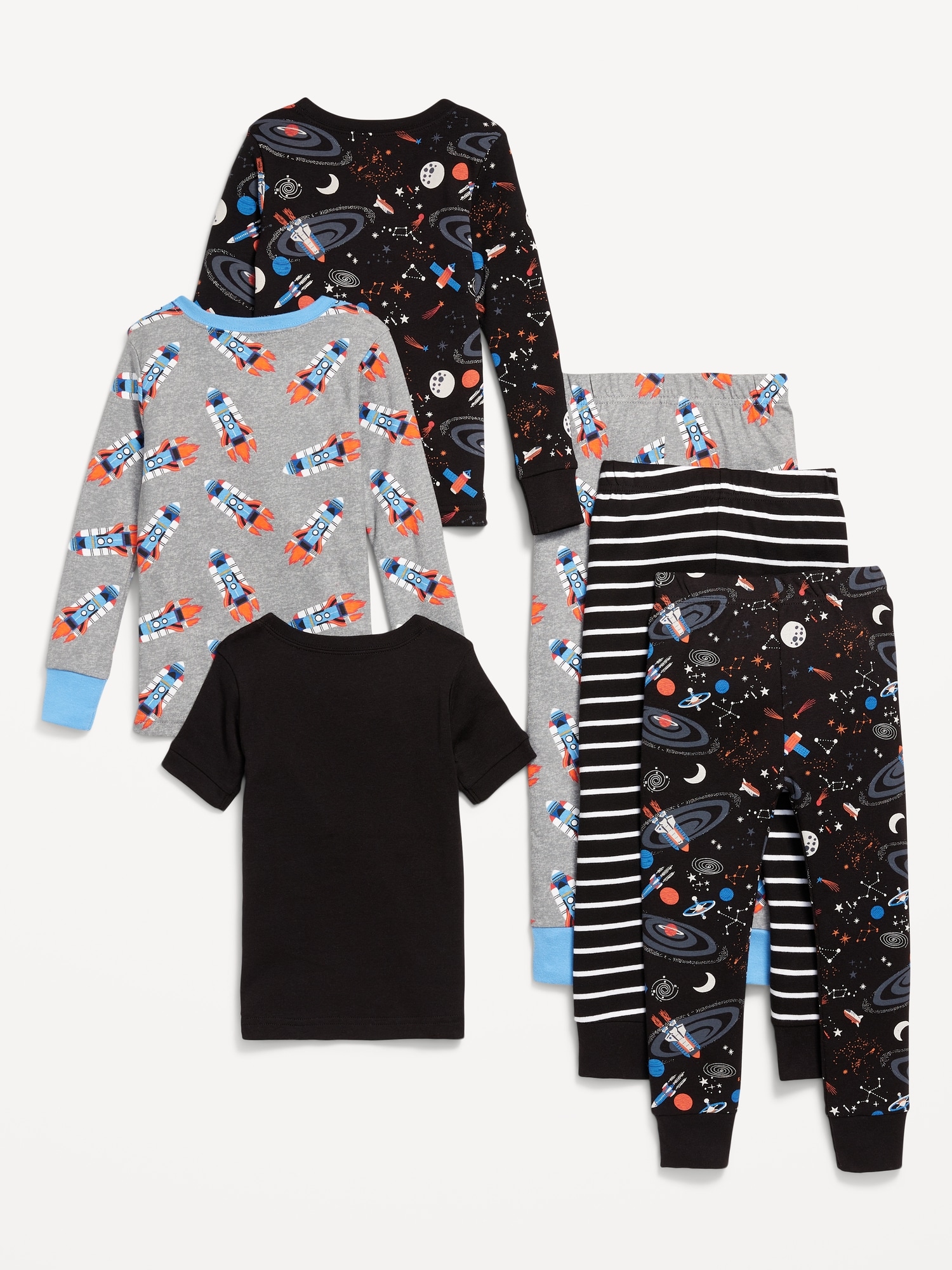 Snug-Fit Pajama 6-Piece Set for Toddler & Baby