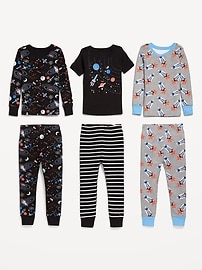 View large product image 3 of 3. Snug-Fit Pajama 6-Piece Set for Toddler &amp; Baby