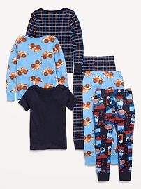 L'image numéro 2 présente Pyjama 6 pièces à coupe ajustée pour tout-petit et bébé