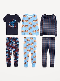 View large product image 3 of 3. Snug-Fit Pajama 6-Piece Set for Toddler &amp; Baby