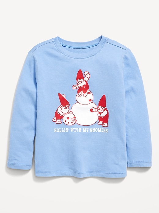 View large product image 1 of 1. Unisex Long-Sleeve Graphic T-Shirt for Toddler