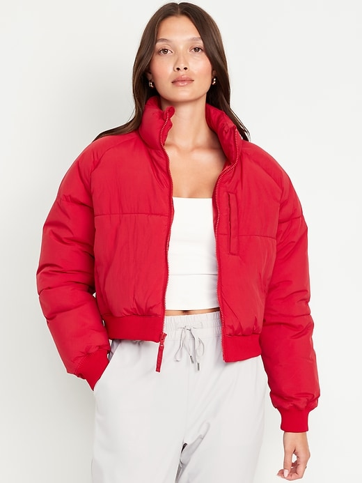 Image number 1 showing, Oversized Crop Puffer Jacket