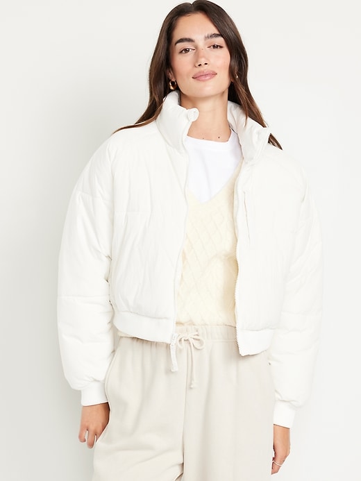 Image number 1 showing, Oversized Crop Puffer Jacket