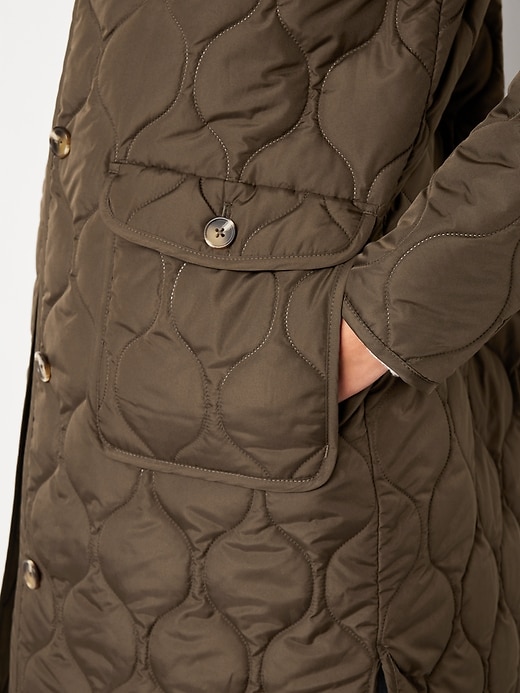 Image number 4 showing, Quilted Long Jacket