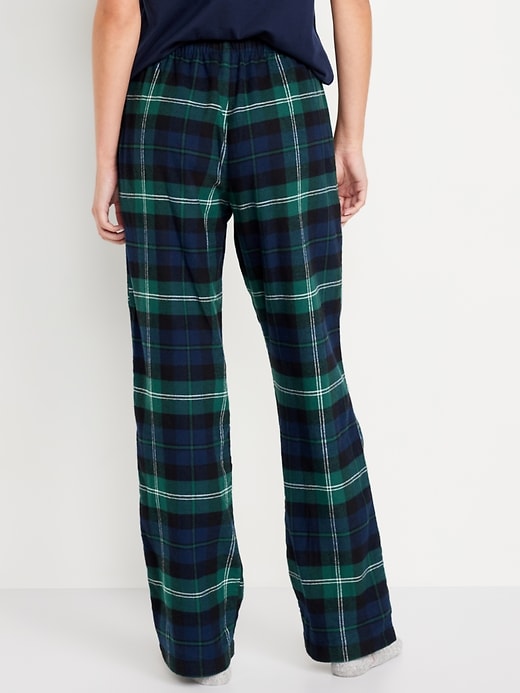 L'image numéro 2 présente Pantalon de pyjama en flanelle à taille mi-basse pour Femme