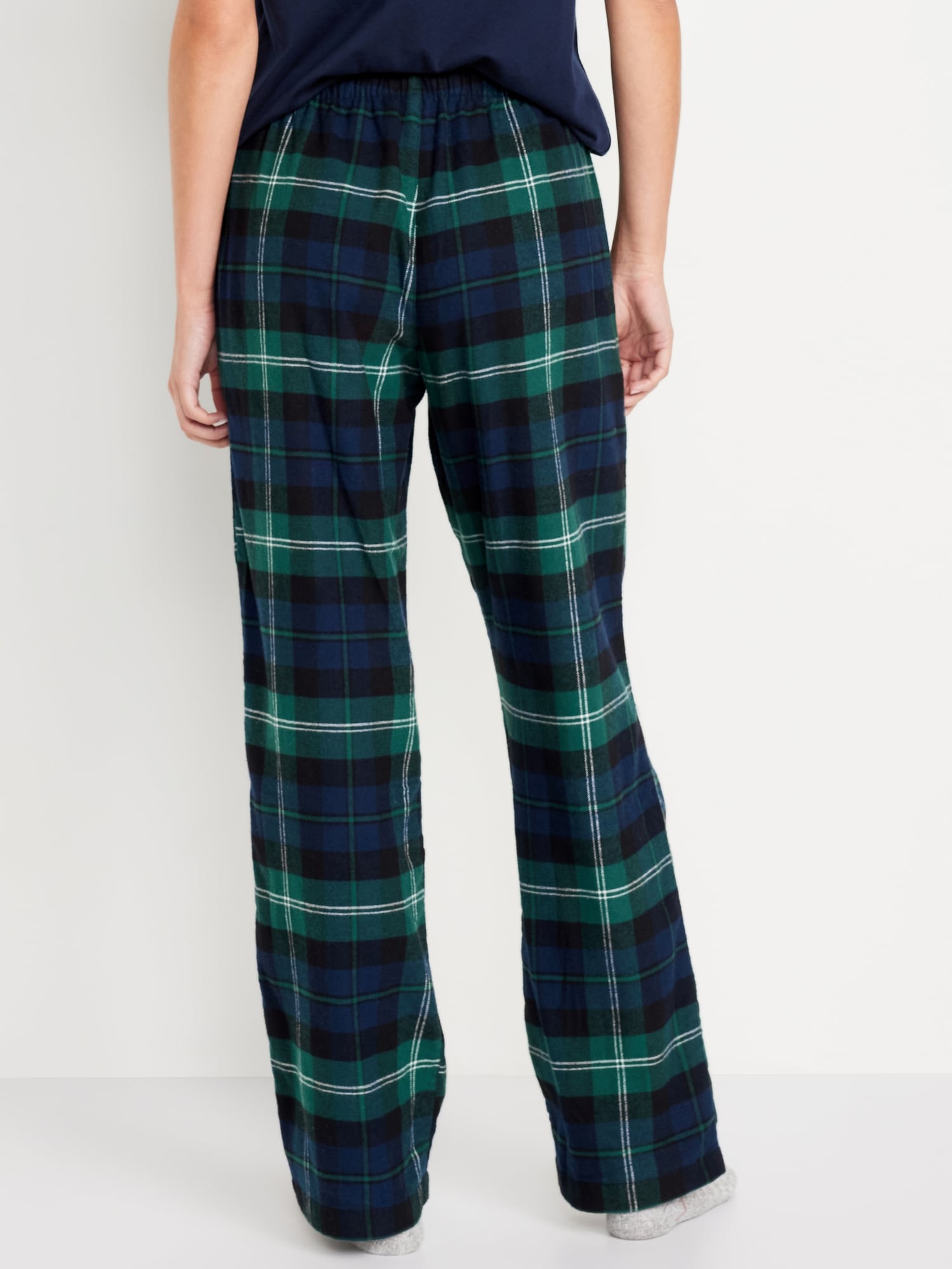 Mid-Rise Flannel Pajama Pants