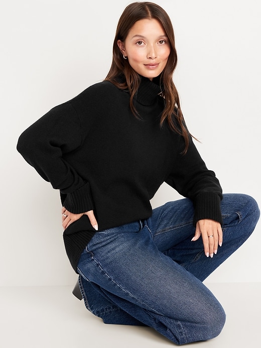 Image number 3 showing, SoSoft Turtleneck Tunic Sweater