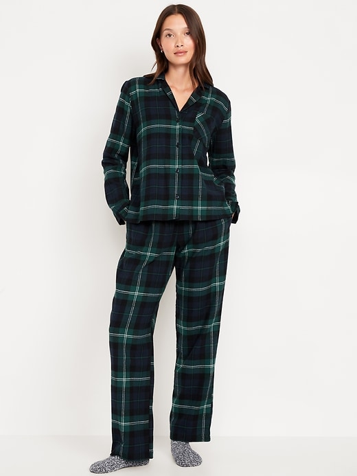 Flannel Pajama Set for Women Old Navy