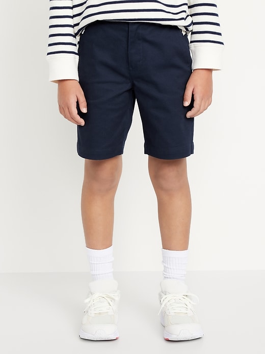 Voir une image plus grande du produit 1 de 4. Short d’uniforme scolaire en sergé à Extensibilité intégrée pour Garçon (tombe au genou)