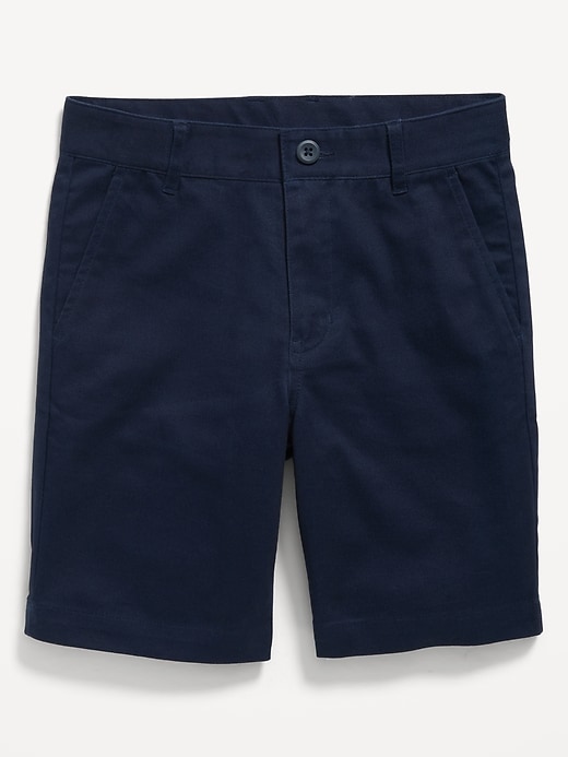 Image number 3 showing, Twill School Uniform Shorts for Boys (At Knee)