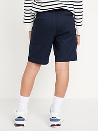 Image number 2 showing, Twill School Uniform Shorts for Boys (At Knee)