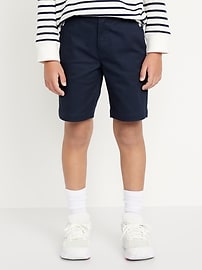 Image number 1 showing, Twill School Uniform Shorts for Boys (At Knee)