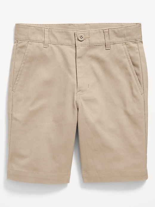 Image number 3 showing, Twill School Uniform Shorts for Boys (At Knee)