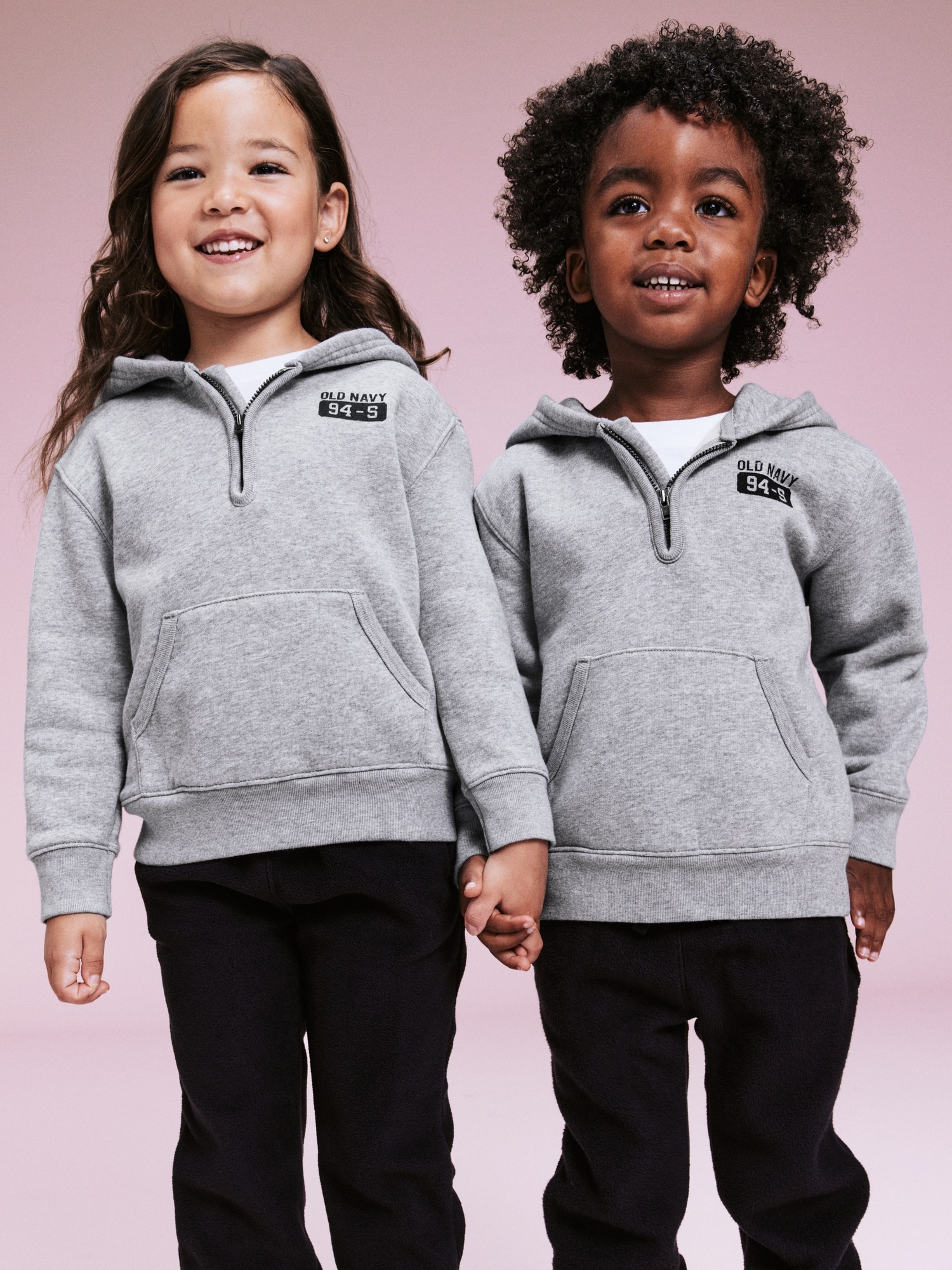 '94 Unisex Half-Zip Logo-Graphic Hoodie for Toddler