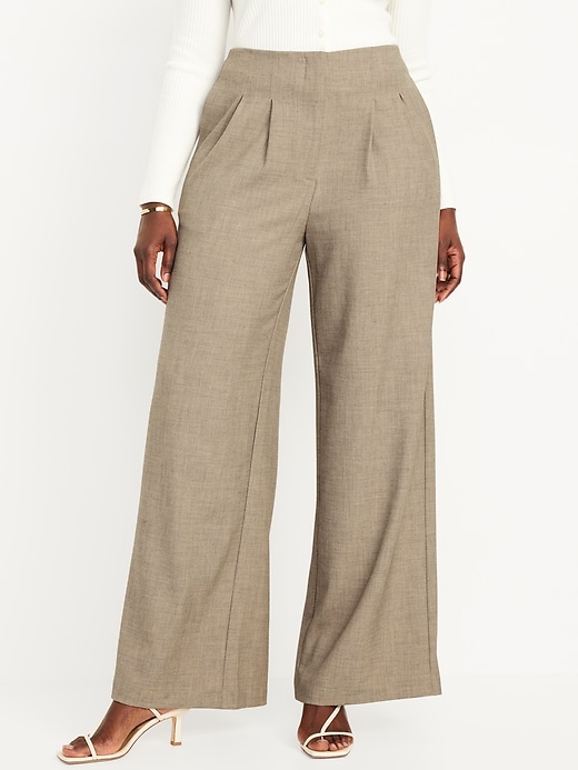 Image number 4 showing, Extra High-Waisted Super Wide-Leg Pants