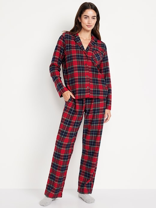 Image number 1 showing, Flannel Pajama Set for Women