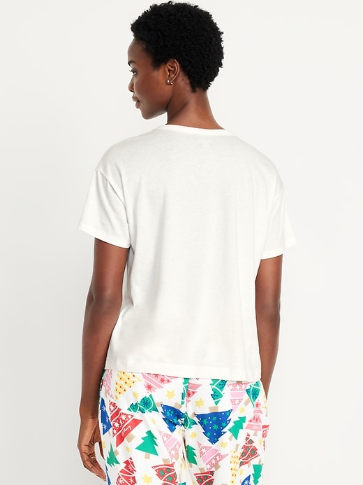 Image number 2 showing, Matching Holiday-Graphic T-Shirt for Women
