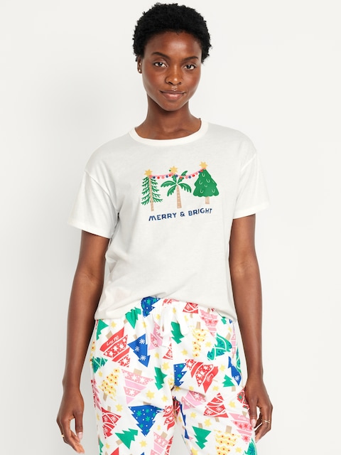 Matching Holiday-Graphic T-Shirt for Women