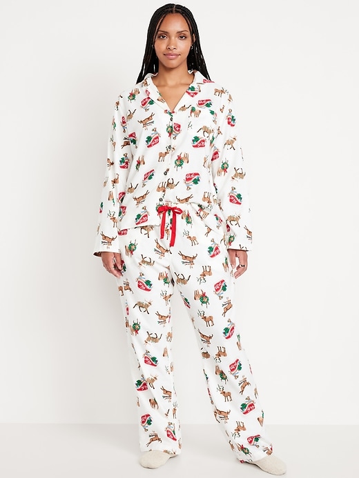 Image number 5 showing, Flannel Pajama Set for Women