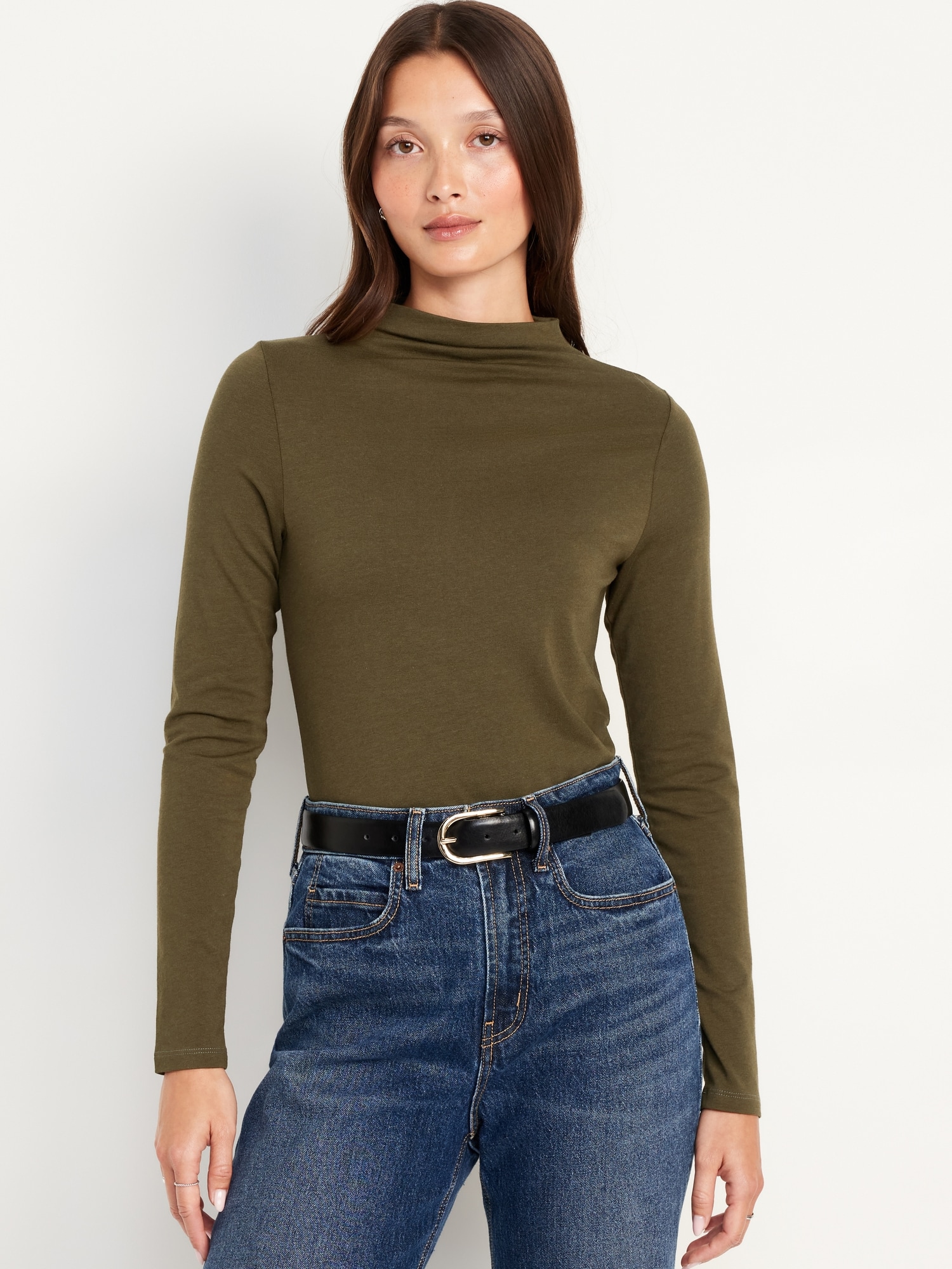 Mock turtleneck tee shirts best sale