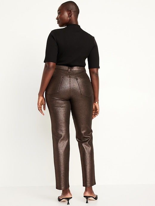 Image number 5 showing, High-Waisted Shine OG Straight Ankle Jeans