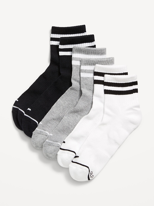 View large product image 1 of 1. Athletic Quarter Crew Sock 3-Pack for Women