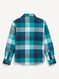 Voir une image plus grande du produit 3 de 3. Chemise en flanelle brossée douce à poche pour Garçon