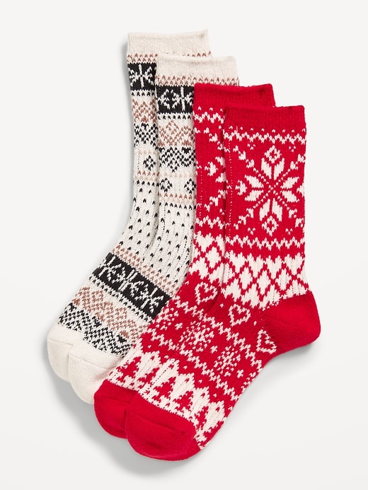 Voir une image plus grande du produit 1 de 1. Chaussettes à motif jacquard (paquet de 2 paires)