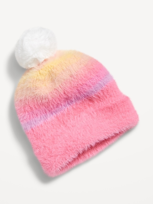 Voir une image plus grande du produit 1 de 1. Bonnet pelucheux à pompons pour Toute-petite fille