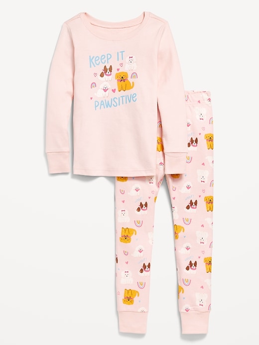 Voir une image plus grande du produit 2 de 3. Pyjama ajusté à motif pour tout-petit et bébé