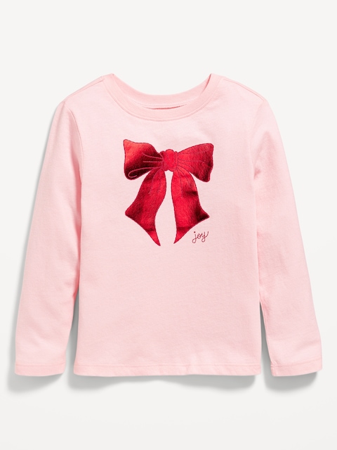 T-shirt à imprimé à manches longues pour Toute-petite fille