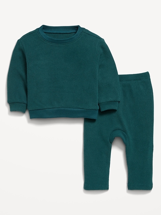 View large product image 1 of 3. Thermal-Knit Sweatshirt and Pants Set for Baby