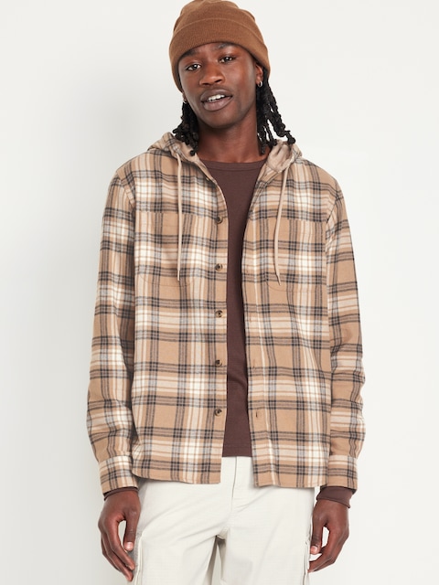 Hooded Flannel Shirt