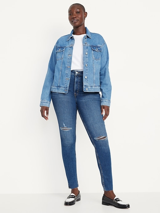 Image number 4 showing, Extra High-Waisted Rockstar 360° Stretch Super-Skinny Jeans