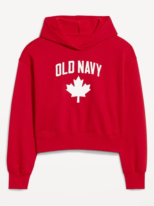 Image number 7 showing, Oversized Canada Logo-Graphic Hoodie