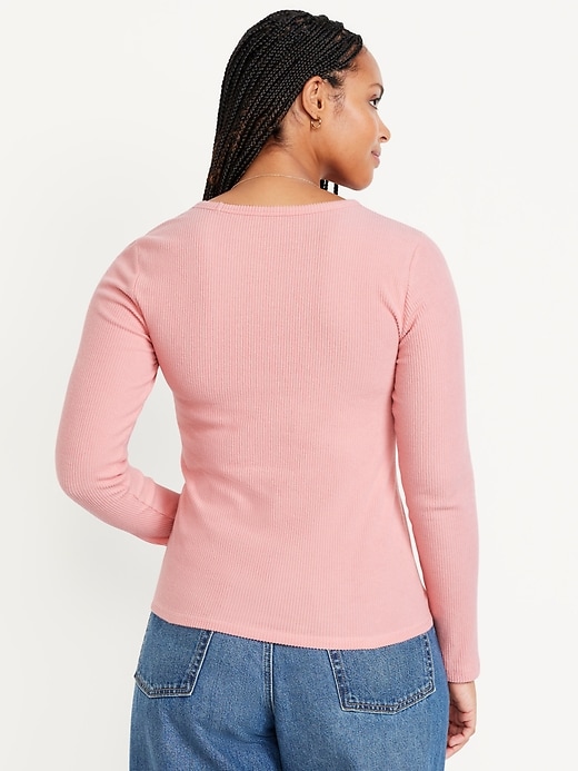 Image number 6 showing, Plush-Knit Long-Sleeve T-Shirt