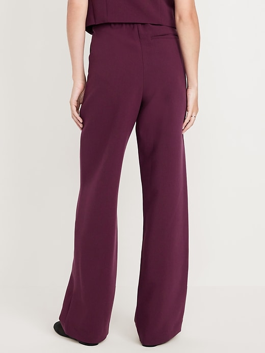 Image number 2 showing, Extra High-Waisted Taylor Wide-Leg Trouser Pants