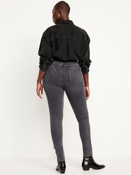 Image number 5 showing, Extra High-Waisted Rockstar 360° Stretch Super-Skinny Jeans