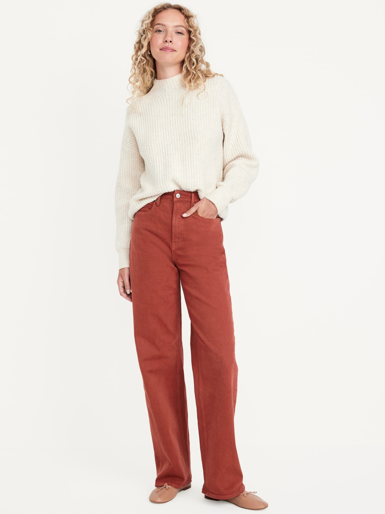 Extra High-Waisted Wide-Leg Jeans