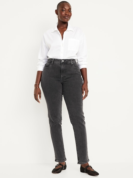 Image number 8 showing, Curvy High-Waisted OG Straight Ankle Jeans