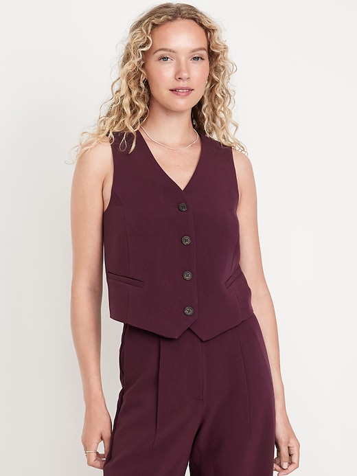 Image number 1 showing, Relaxed Button-Down Vest