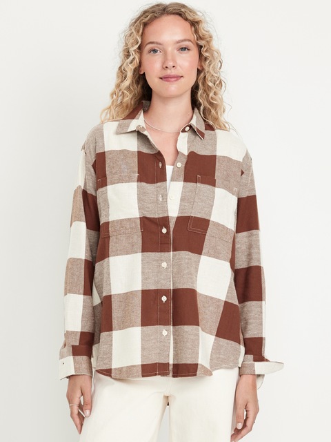 Chemisier boyfriend en flanelle
