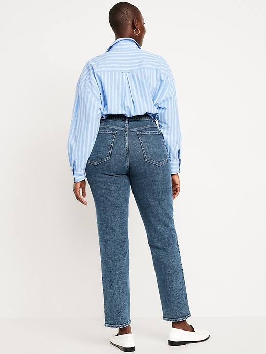 Image number 5 showing, Curvy High-Waisted OG Straight Ankle Jeans