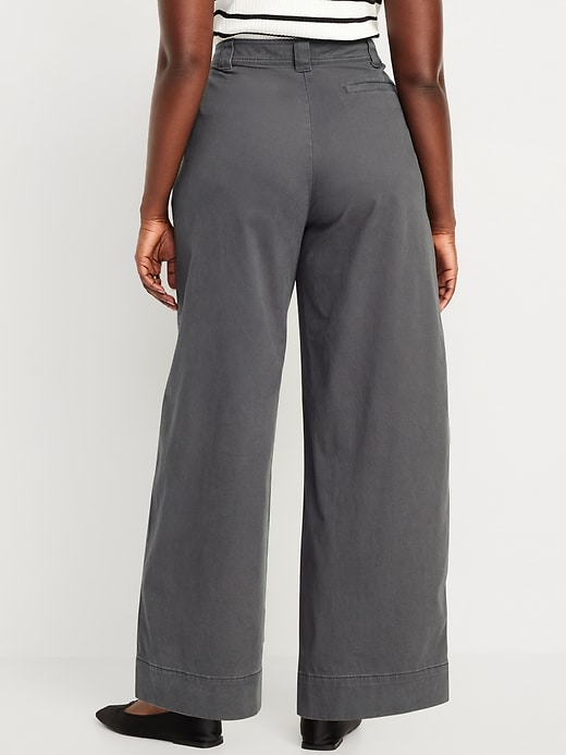 Image number 4 showing, Extra High-Waisted Barrel Wide-Leg Pants