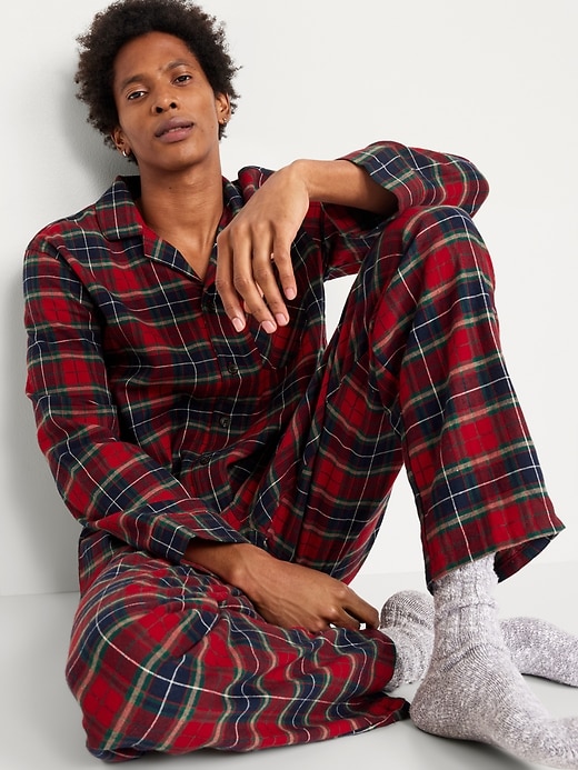 Image number 3 showing, Flannel Pajama Set for Men